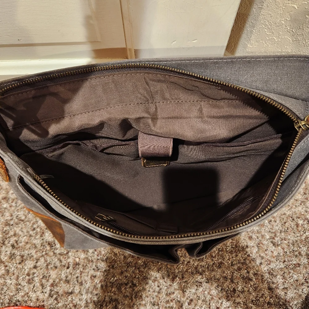 Lifewit Messenger Leather Bag Computer Bag Office